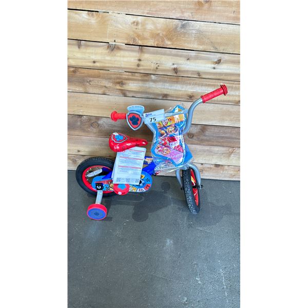 HUFFY PAW PATROL KIDS BIKE WITH TRAINING WHEELS