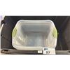 Image 3 : 3 STERILITE 151L PORTABLE STORAGE TOTES & 3 CLEAR PLASTIC TOTES (NO LIDS)