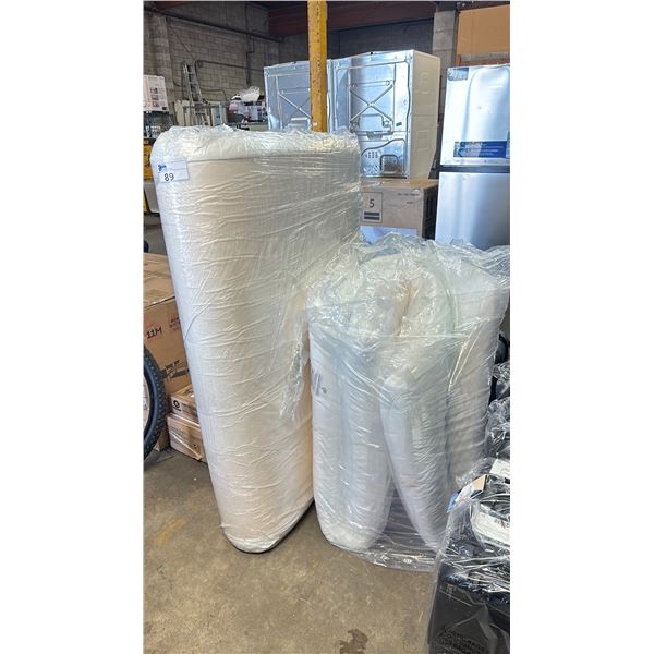 3 ASSORTED MEMORY FOAM MATTRESSES (2X SINGLE & 1X DOUBLE)