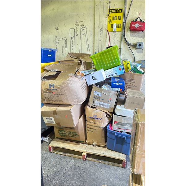 PALLET OF ASSORTED HOUSEHOLD ITEMS *MUST TAKE ALL*