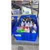 Image 1 : 2 BINS OF ASSORTED BUBBLEBATH, BODY LOTION, AFTERSHAVE CONDITIONER & MORE