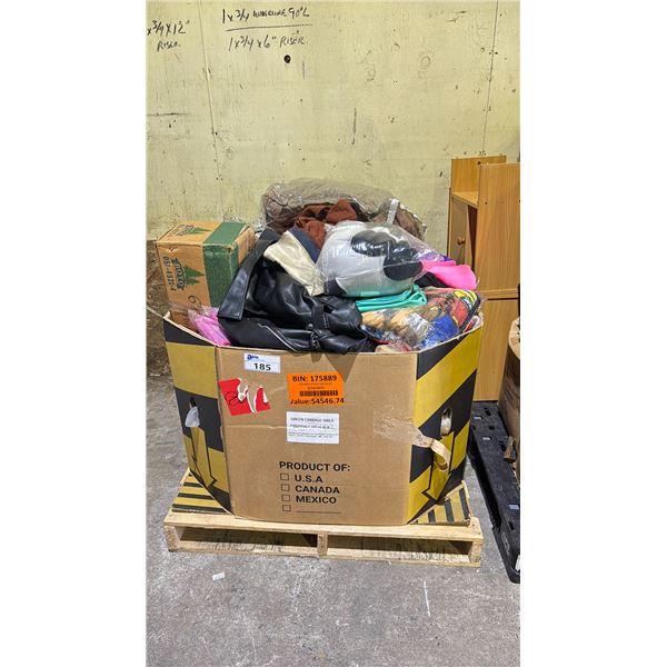 GAYLORD OF BLANKETS, BAGS, PURSES, COSMETIC BAGS, ASSORTED CLOTHES, SHOES, PLUSH TOYS & MORE