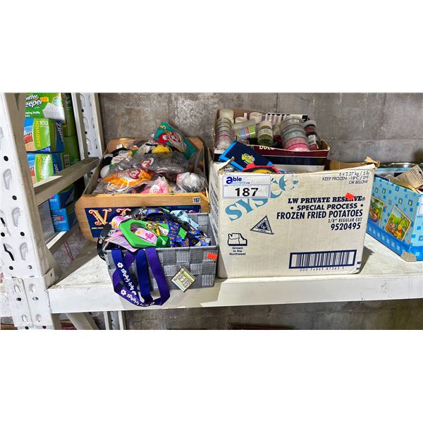 CHILDRENS STATIONERY/CRAFTING SUPPLIES, TY TOYS, ASSORTED LANYARDS