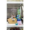 Image 1 : ZIPLOC BAGS, SWIFFER REFILLS, CANDLE SET, GLADE WAX & WARMER, BOX OF BODY BUTTER, LOTIONS,