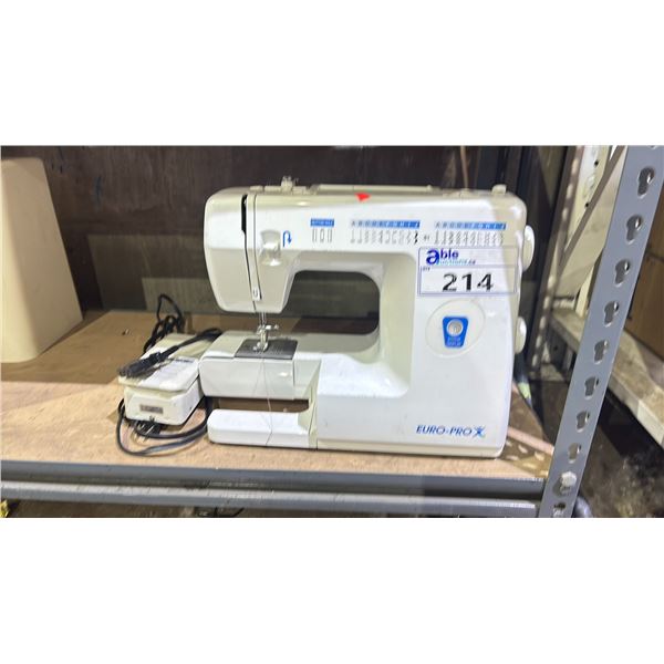 EURO-PROX 473C SEWING MACHINE *FOOT PEDAL & POWER CORD INCLUDED, NO COVER*