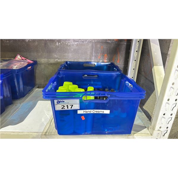 2 BINS OF SHAMPOO, MAKE UP REMOVER LOTION, ANTIBACTERIAL HAND GEL