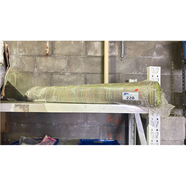 LARGE GREEN SHAG AREA RUG