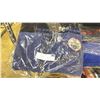 Image 2 : SHELF OF VANCOUVER CANUCKS/OILERS ITEMS INCLUDING T SHIRTS, PILLOWS, BACKPACK, FLEECE JACKET