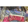 Image 3 : SHELF OF VANCOUVER CANUCKS/OILERS ITEMS INCLUDING T SHIRTS, PILLOWS, BACKPACK, FLEECE JACKET