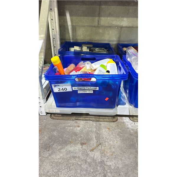 2 BINS OF BUBBLE BATH, SHOWER GEL, SUNSCREEN LOTION, SHAMPOO, ANEW CLINICAL