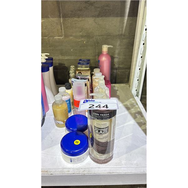 ASSORTED HAIR PRODUCTS, LOTIONS & SHAMPOO