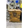Image 1 : WOODEN RUSTIC STORAGE BOX WITH KEY