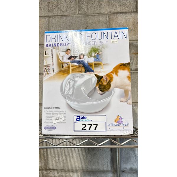 PIONEER PET RAINDROP DRINKING FOUNTAIN FOR CATS/DOGS