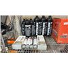 Image 2 : SHELF OF HIGH PRESSURE TANKS, PRE FILLED C02 CYLINDERS, SILENT BASKETBALL & GLASS INSULATORS