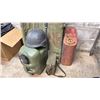 Image 2 : ARMY MOVIE SET PROPS INCLUDING A GURNEY STRETCHER, HELMET, GAS CAN & MORE