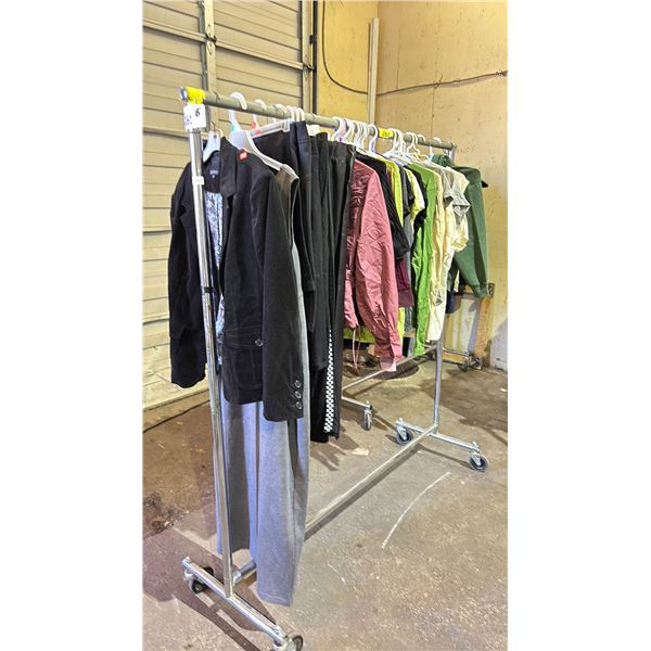 RACK OF ASSORTED MENS & WOMENS CLOTHING *RACK NOT INCLUDED*