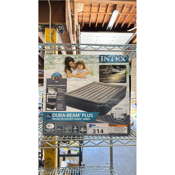 INTEX DURA-BEAM PLUS DELUXE PILLOW REST RAISED AIRBED QUEEN SIZE 16.5" HEIGHT