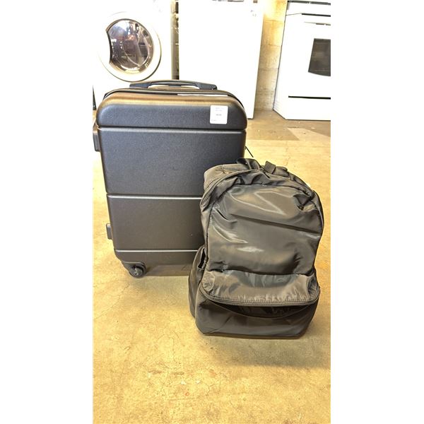 *NEW* JETSTREAM 2-PC CARRY ON & PERSONAL BAG LUGGAGE SET (BLACK)