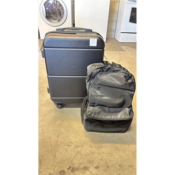 *NEW* JETSTREAM 2-PC CARRY ON & PERSONAL BAG LUGGAGE SET (BLACK)