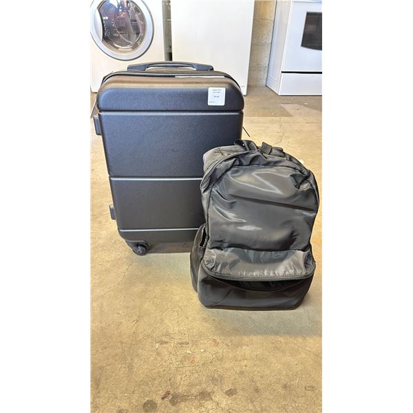 *NEW* JETSTREAM 2-PC CARRY ON & PERSONAL BAG LUGGAGE SET (BLACK)