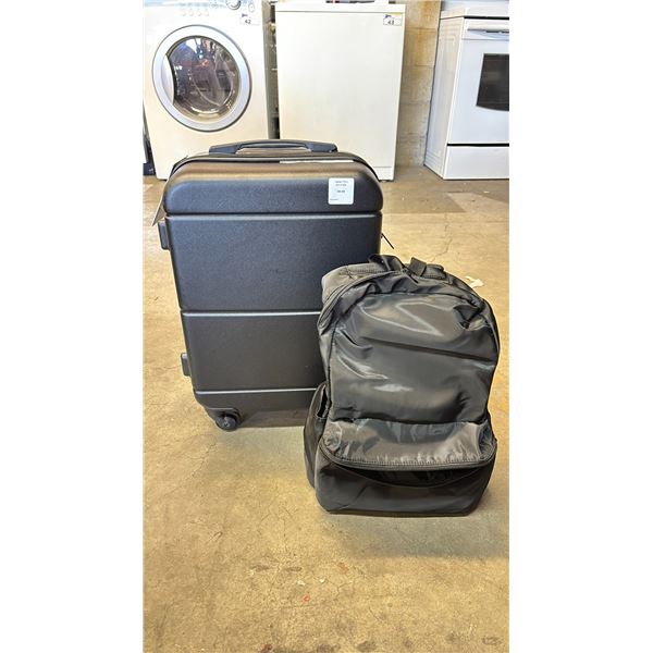 *NEW* JETSTREAM 2-PC CARRY ON & PERSONAL BAG LUGGAGE SET (BLACK)