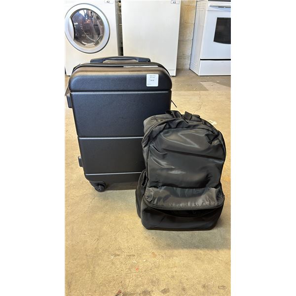 *NEW* JETSTREAM 2-PC CARRY ON & PERSONAL BAG LUGGAGE SET (BLACK)