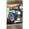 Image 3 : 2 BOXES OF ASSORTED ITEMS INCLUDING; BBQ LIGHTERS, TIRE PRESSURE GAUGES & BRAUN SERIES 5 BEARD
