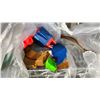 Image 3 : SHELF OF ASSORTED ITEMS INCLUDING; MONSTER JAM SUPERCHARGE SPEEDWAY, BIKE PUMP & MORE
