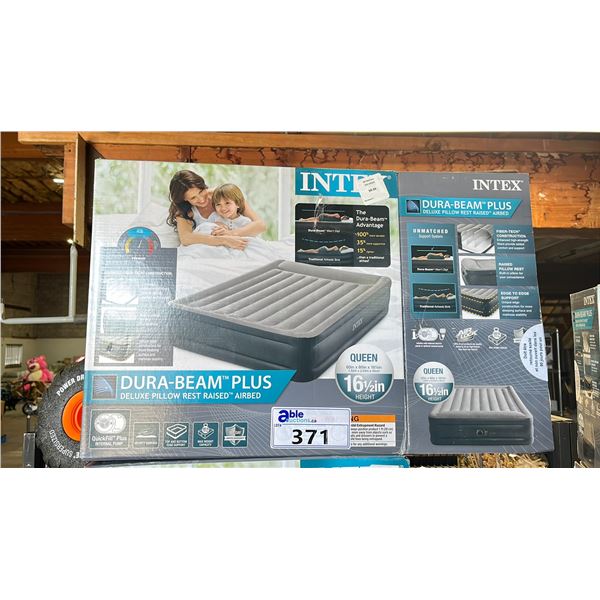 INTEX DURA-BEAM PLUS DELUXE PILLOW REST RAISED AIRBED QUEEN SIZE