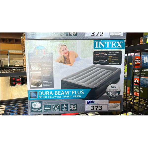 INTEX DURA-BEAM PLUS DELUXE PILLOW REST RAISED AIRBED TWIN SIZE