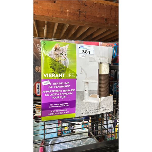 VIBRANT LIFE 3-TIER DELUXE CAT PENTHOUSE