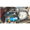 Image 2 : SHELF OF ASSORTED ITEMS INCLUDING; ZERO WATER FILTRATION SYSTEM, WALL CLOCKS, TABLE LAMPS & MORE