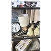 Image 3 : SHELF OF ASSORTED ITEMS INCLUDING; ZERO WATER FILTRATION SYSTEM, WALL CLOCKS, TABLE LAMPS & MORE