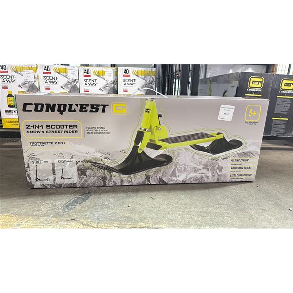 CONQUEST 2-IN-1 SCOOTER SNOW & STREET RIDER