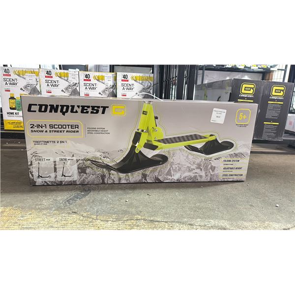 CONQUEST 2-IN-1 SCOOTER SNOW & STREET RIDER