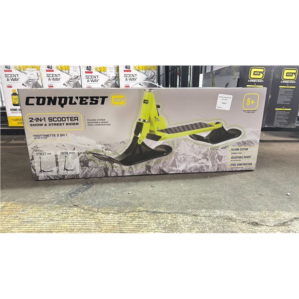 CONQUEST 2-IN-1 SCOOTER SNOW & STREET RIDER