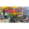 Image 4 : SHELF OF ASSORTED ITEMS INCLUDING; FISHER PRICE BOUNCESATINOAL BOUNCER, DISNEY VILLAINOUS BOARD