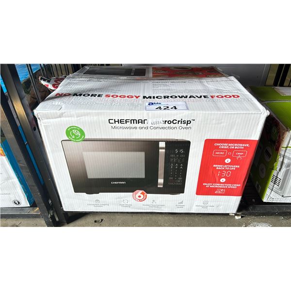 CHEFMAN MICROCRISP MICROWAVE AND CONVECTION OVEN