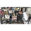 Image 1 : SHELF OF ASSORTED ITEMS INCLUDING; TOILET SEATS, TOILET BRUSH HOLDER, CLEAR STORAGE DRAWER & MORE