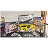 Image 1 : SHELF OF ASSORTED ITEMS INCLUDING; ELECTRONIC ARCADE PINBALL, TABLE TOP HOVER HOCKEY GAME, NBA 18"