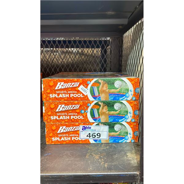 3 BANZAI 4-IN-1 SPORTS ARENA SPLASH POOLS