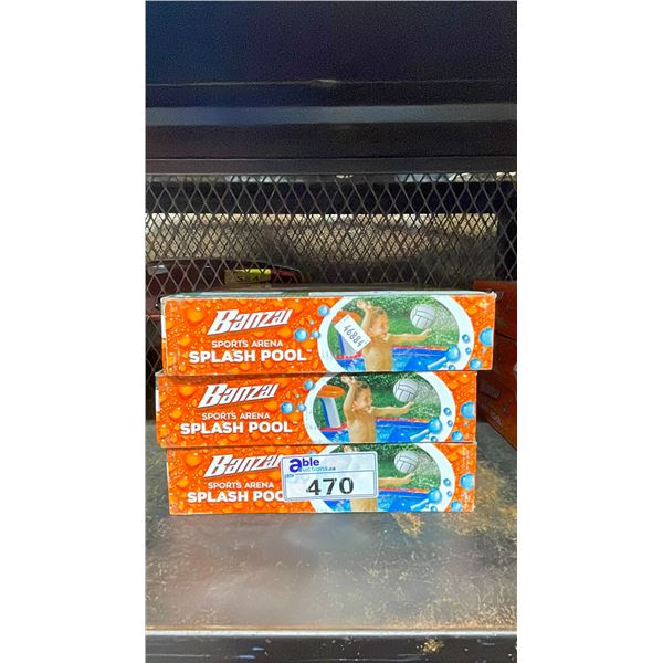 3 BANZAI 4-IN-1 SPORTS ARENA SPLASH POOLS