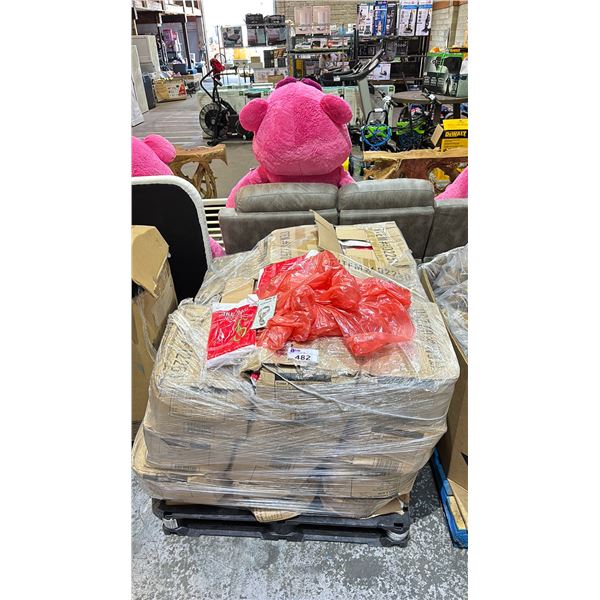 PALLET OF ASSORTED HARDWARE & BICYCLE BAGS
