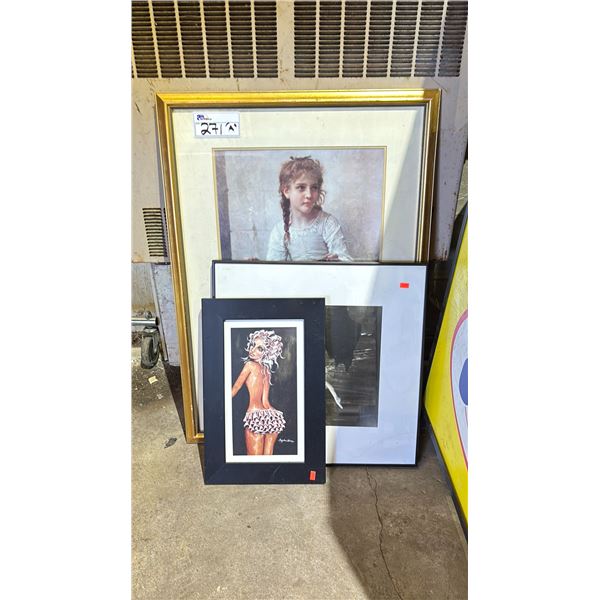 3 ASSORTED FRAMED PRINTS