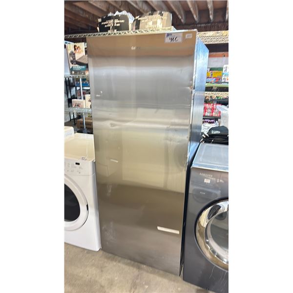 GALANZ STAINLESS STEEL STANDING FRIDGE OR FREEZER (HANDLE DETACHED)