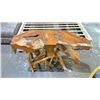 Image 2 : SOLID TEAK ROOT CONSOLE TABLE APPROX 47.5" X 16"