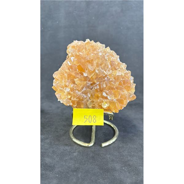 4.5" X 3.7" CH HONEY CALCITE SPECIMEN *RETAIL VALUE $800.00*