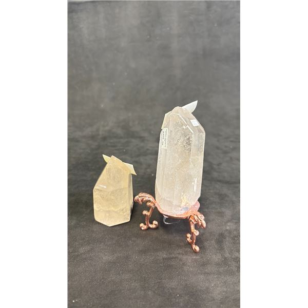 NATURAL CITRINE *RETAIL VALUE $1,200.00* & SMOKY QUARTZ CLUSTER *RETAIL VALUE $450.00*