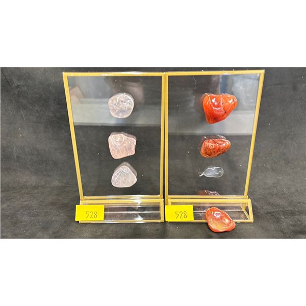 CARNELIAN STONE *RETAIL VALUE $350.00* & ROSE QUARTZ *RETAIL VALUE $350.00*