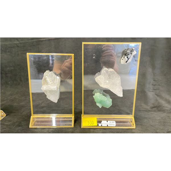 CLEAR QUARTZ WITH MOSE AGATE INCLUSION *RETAIL VALUE $650.00* & CLEAR QUARTZ AVENTURINE ELEPHANT